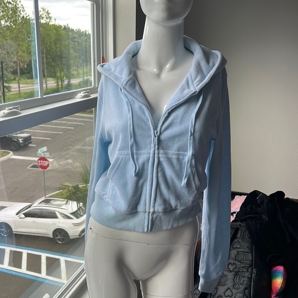 NWT JOHN GALT BRANDY MELVILLE HOODED SWEAT JACKET TOP SIZE ONE SIZE MSRP $34.00 - Picture 1 of 5